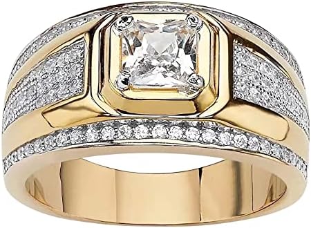 2023 Нов Пръстен за Влюбени с Пълна диамантен пръстен във формата На капка Вода, Модерно Кух Пръстен, Пръстени за Момчета,
