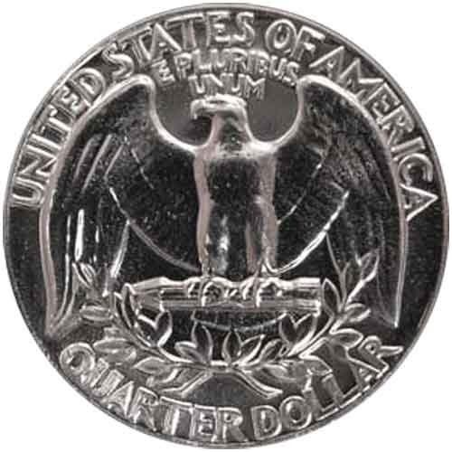 Монета на САЩ в една четвърт от Вашингтон 1970 - те години с Скъпоценния камък