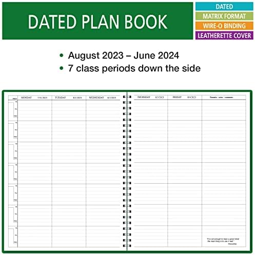 Издателство Elan Датировало План на урока за учители 7 Период: Дните хоризонтално в Горната част на Дата 2023-2024 образователен година