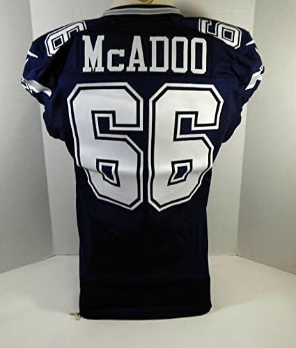 2014 Далас Каубойс Майк Макаду #66, Издаден В игрова форма, Тъмно синя Риза 46 DP16991 - Използваните тениски Без подпис за игри NFL