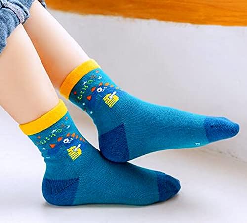 Cczmfeas Детски Спортни Чорапи с Шарките на Динозаврите За Момчета с Анимационни модел 10 Чифта