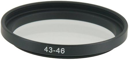 Адаптер с увеличаване на пръстен от анодизиран Алуминий 43-46 мм за фотоапарат (черен) + По целия свят