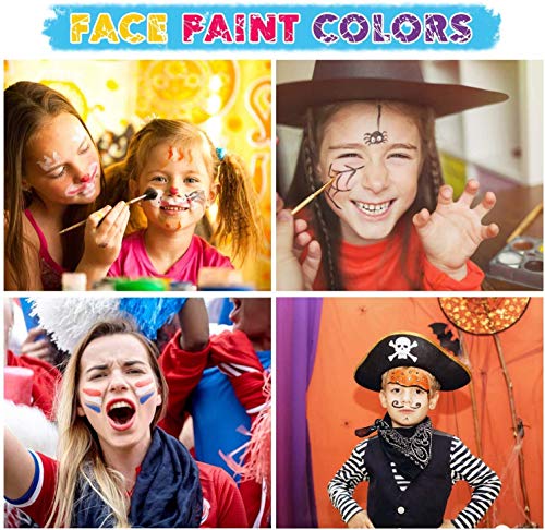 Комплект за рисуване на лице на маслена основа Maydear за деца и възрастни, Комплект за рисуване на лице и
