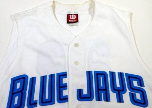 2006 Pulaski Blue Jays 22 Използван В играта Бяла Трикотажная Жилетка 48 DP16772 - Използваните В играта Тениски MLB