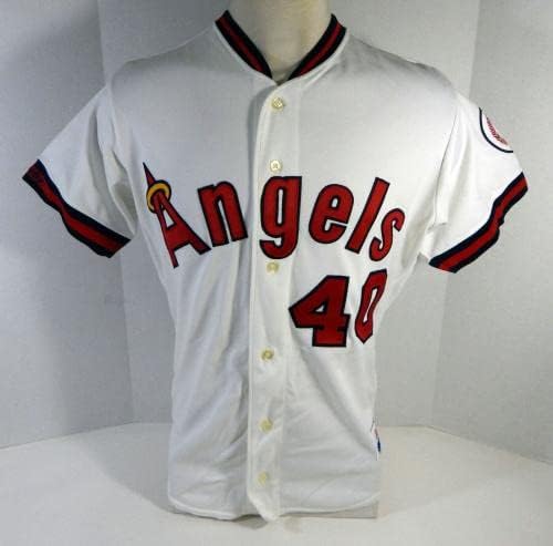 1991 California Angels Марк Дейвис 40 Публикувано в играта Бяла риза 44 DP14405 - Използваните в играта