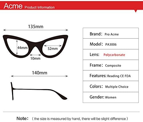 Pro Acme Котешко Око Бифокални Очила за Четене с Синьото е за Жените, които Правят Напрежение в Очите, Главоболие, Очила