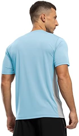 Мъжки ризи с къси ръкави за голф YSENTO с Кръгло деколте и Къс ръкав UPF 50 +, Абсорбиращи Влагата, бързо съхнещи Ризи