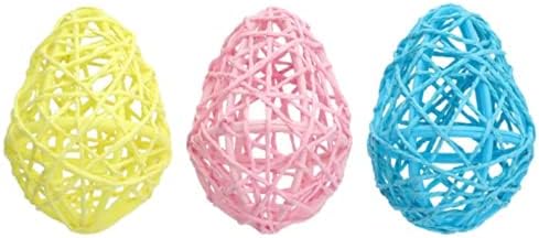 Многоцветен Интериор за великденски яйца от хартия и тел 3-каратный. Опаковка | 3,3 x 2.3 инча (8,5 x 6 см)