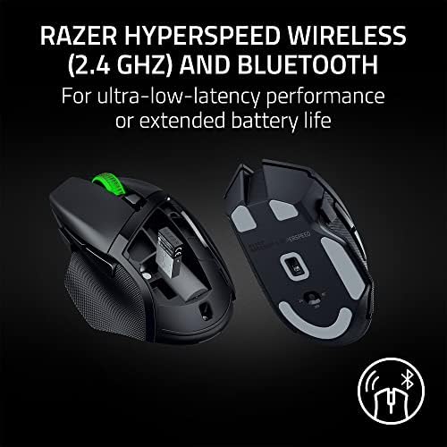 Потребителски безжична детска мишка Razer Василиск V3 X HyperSpeed: Механични превключватели, Генерал-2-5G Усъвършенстван