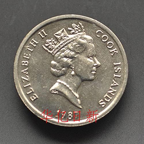 Монета на Островите Кук, На 5-Минутна Давност Случаен Завод KM33 Монетен Терминал KM33 Queen Мед Никел