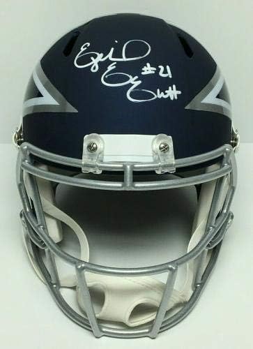 Езекиил Елиът Подписа Футболен Каска F / S Dallas Cowboys И Football Helmet Fanatics A582747 - Каски NFL с автограф