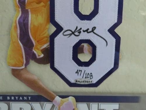 Кобе Брайънт Подписа РЯДКО артикул С плаващи числа UDA COA лимитирана серия 47/108 - Снимки на NBA С автограф