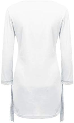 LATINDAY ◆ Дамско Елегантно Свободно Рокля-риза с кръгло деколте, Домашни Мини-Рокли, Потници с Лък