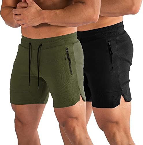 Мъжки шорти за тренировки във фитнеса PIDOGYM 5 инча, плътно Прилепнали Къси Панталони за джогинг за Занимания