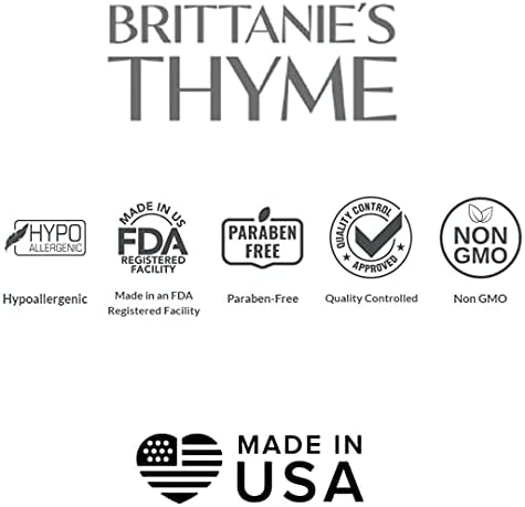 Тоник за лице Brittanie's Thyme Organic Balancing с гамамелисом, 4 грама | Масло от мента и Сладък портокал Омекотява и успокоява