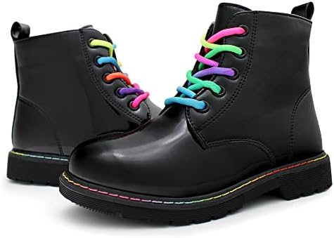 Hawkwell/Работни обувки от лачена кожа за момичета и момчета, Ботильоны със страничен цип (За деца/Малки деца/Големите