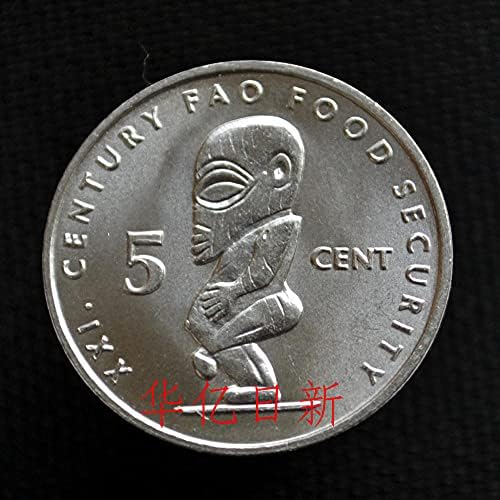 Монета на Островите Кук 5 Точки 2000 година на Издаване KM369 People Coin Queen Никелова Бангданг Нова