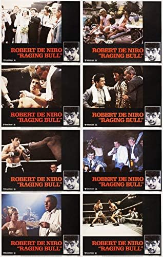 Raging Bull, 1980 Набор от карти лоби в САЩ на 8 парчета