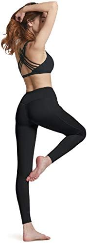 ATHLIO 2 или 3 Комплекта Панталони за йога с висока талия и джобове, Гамаши за тренировки с контрол на корема, Непрозрачни Чорапи