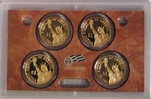 Президентски долар проба на 2010 г., в Оригиналната им опаковка на правителството на САЩ