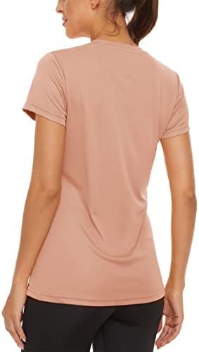 Дамски ризи TACVASEN с къс ръкав, Солнцезащитная Тениска UPF 50 +, бързо съхнещи Потник за Йога и Джогинг в Салона На Открито