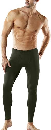 Мъжки Панталони за Термобелья TSLA, Изолирана Дълги долни гащи с руното Облицовка, Гамаши с Нагревателя, Зимни Управление