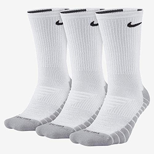 Спортни чорапи Nike Dry Cushion Crew (3 чифта), Бели, X-Large