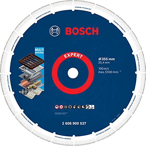 Bosch Professional 1x Expert Диамантен диск за рязане на метал с Голям размер (за чугун, Ø 355 mm, Аксесоари Резачка, Рязане