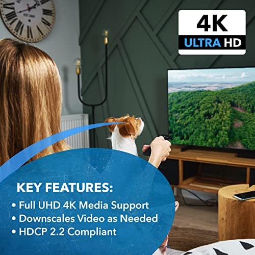 Матричен превключвател/сплитер OREI 4x4 HDMI 4K 2.0 V (4 входа, 4 изхода) с дистанционно управление Поддържа