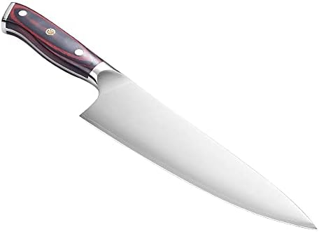 Професионален Нож на главния готвач Mirror Flower - 8-Инчов Ультраострый Нож на главния готвач от Високо Стомана, Подарък