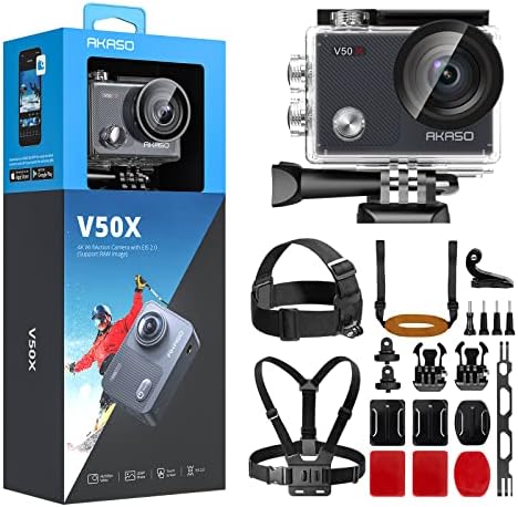 Комплект за екшън камери AKASO V50X и скейтборд
