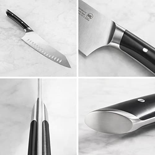 Нож на главния готвач от ковано желязо с немска стомана серия Cangshan HELENA (черен, с 8-инчов)