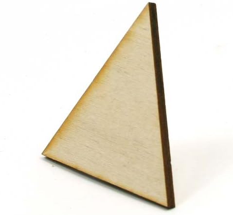 Mylittlewoodshop - 100 кг Триъгълна форма с дължина 2 инча с остри ъгли и суров дървен материал с дебелина 1/8 инча