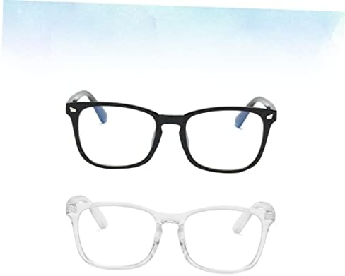 GALPADA 2 бр., Сини Творчески Мъжки Анти-сини за рамки за очила, Дизайн Анти-Рамки, Напрежение на очите/отблясъци за четене, Реколта Дамски слънчеви Очила в Прозрачен сти