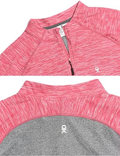 Малко Магаре Анди, бързо съхнещи Мъжки Ризи за активен спорт, Пуловер за Бягане с дълъг ръкав с цип 1/4, Върхове UPF 50 +, Градинска