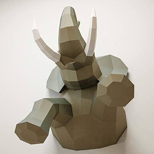WLL-DP 3D Слон Хартиена Скулптура Ръчно изработени Хартиена Играчка Предварително Вырезанное Хартиена Занаят САМ Оригами