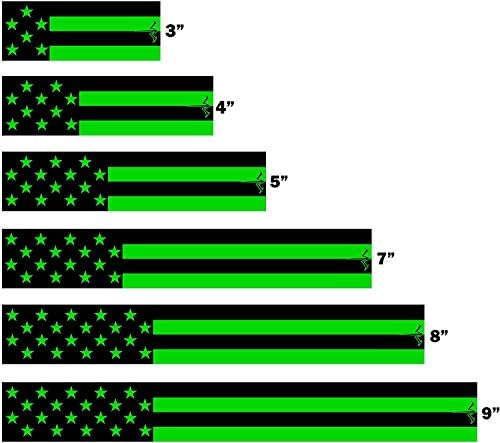 Стрелба с Лък Бяла Вода, Флуоресцентна Неоново Зелено Американски Флаг на САЩ Тайна на Стрелките Изберете Дължина Ширина