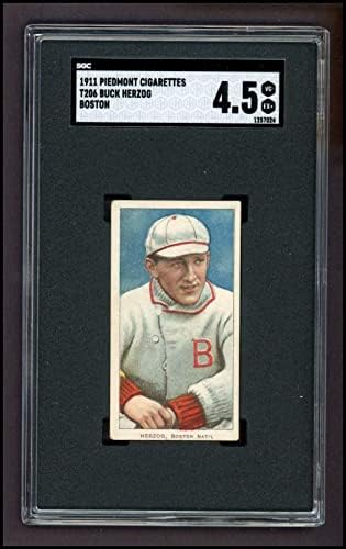 1909 T206 BOS Резервоар Херцог Бостън Брейвз (Бейзболна картичка) (Отбор Бостън) SGC SGC 4.50 Брейвз
