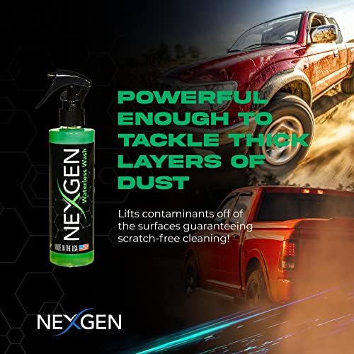 Безводни Автомивка Nexgen - Спрей за автомивка най-високо качество, Препарат за почистване на автосалона, Професионално