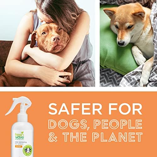 Спрей за премахване на миризма от домашни животни Fresh Wave Orange и Шампоан за кучета с Лемонграссом