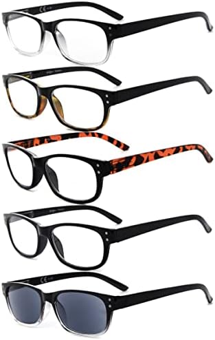 Eyekepper Спестете 10% на 5 опаковки класически очила за четене за мъже и 5 опаковки ридеров на половин око +1,75