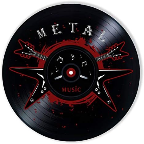Винил Декор за метъл музика 12 , Стенен Декор с Рисувани Метъл музиката е най-Добрият подарък за феновете на метъл музиката,