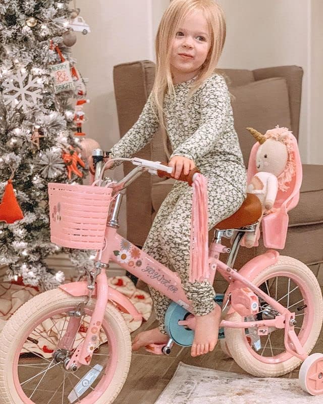 Детски велосипед JOYSTAR Little Daisy за момичета 2-7 години с Тренировочными Колела и предната ручником 12, 14,