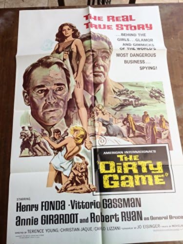 Оригинален плакат на филма Мръсна игра, 1965, Хенри Фонда