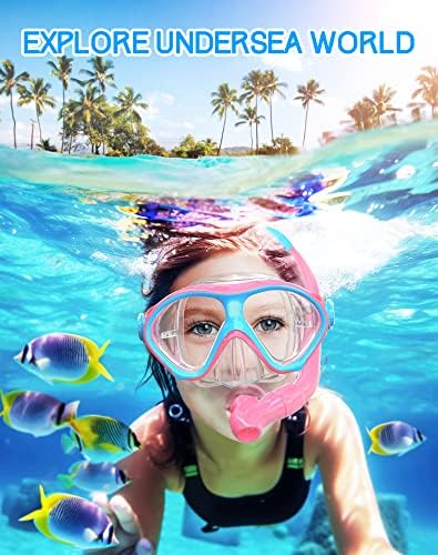 Детски комплект за гмуркане Gintenco, Маска за Гмуркане за децата под формата на Унисекс Очила За плуване, Противотуманная