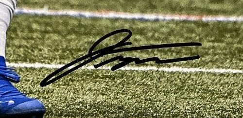 Джонатан Тейлър Подписа Снимка Фанатици Индианаполис Колтс Черен размер 16х20 мм - Снимки NFL с автограф