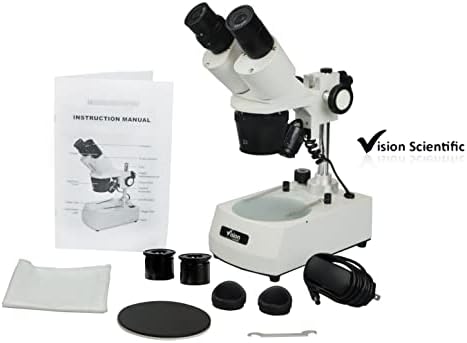 Бинокъла на Стереомикроскоп Vision Scientific VMS0002-LD-13-ES2, с окулярами WF10x и WF20x, обективи 1x и 3X увеличение