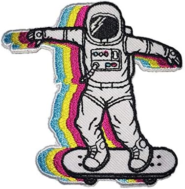 Нашивка Астронавти Дали PatchClub - Класни Космически ленти - Бродирани Желязо / Дойде към раница, Шапка, яке,