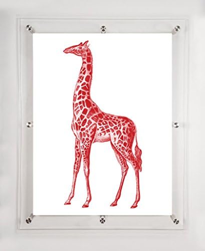 Червено жираф, 31,5x25,5 инча.