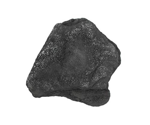 Необработен антрацит въглища, проба метаморфической порода - Около 1 инч - Избран геологом и обработена ръчно - чудесно
